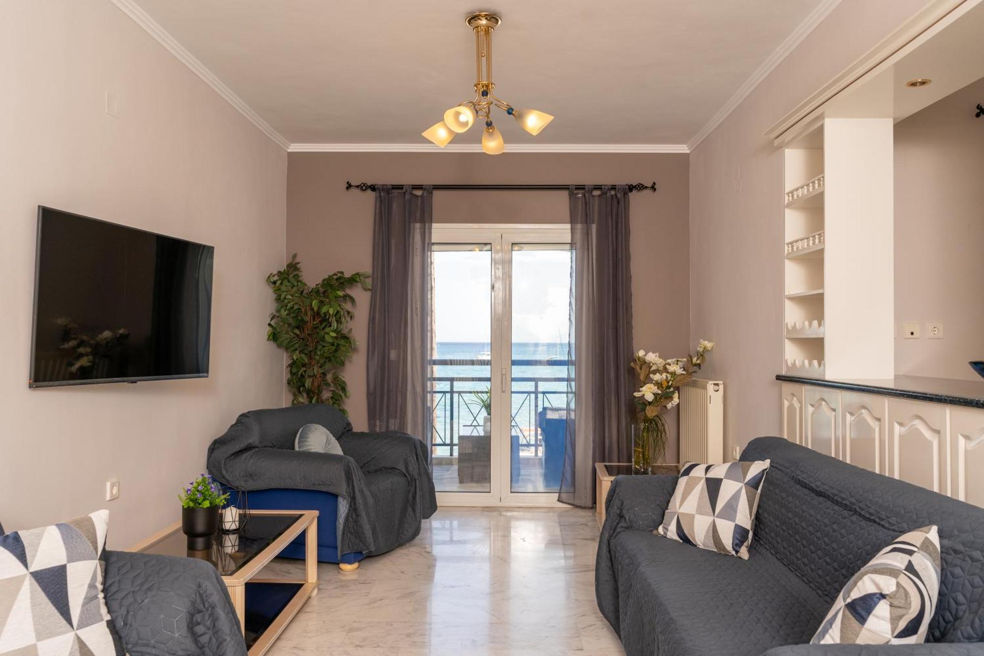 George Beachfront Apartments Lithakia  Oda fotoğraf